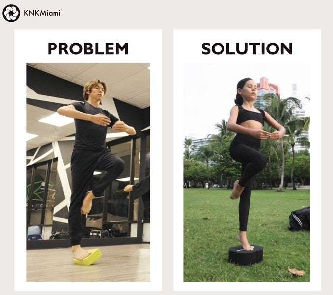 CIRCULAR YOGA BLOCK + PLATINUM PRO BUNDLE (24 Loops Medium Resistance & 11 Loops Light Resistance Stretch Bands)