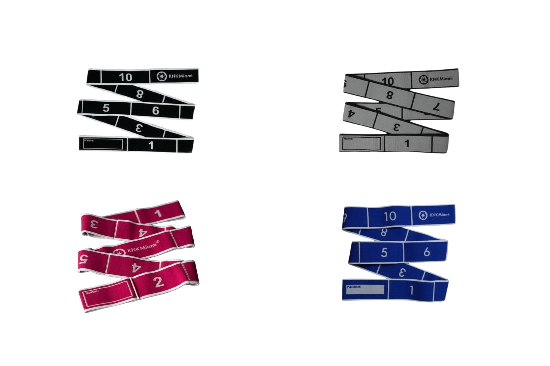 4 STRETCH BANDS 11 & 12 LOOPS BUNDLE - Pro (Light), Premium (Light), Platinum (Medium), & Ultra (Heavy) Resistance