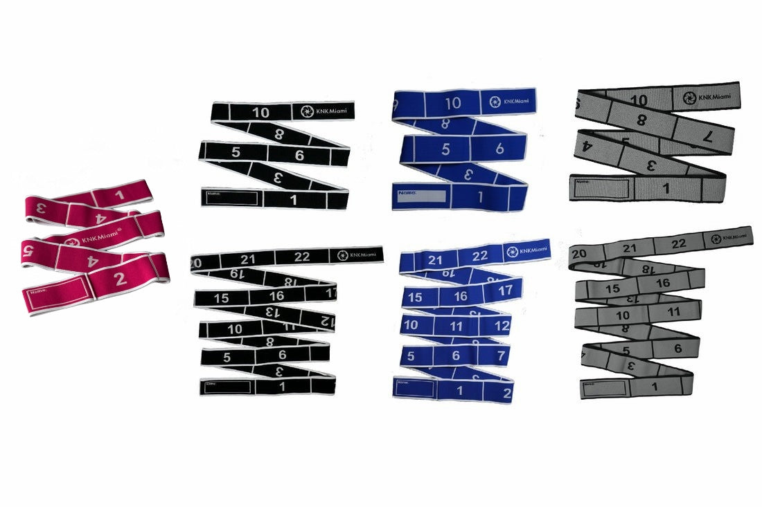 7 STRETCH BANDS (11 & 12 & 24) LOOPS BUNDLE - Pro (Light), Premium (Light), Platinum (Medium), & Ultra (Heavy) Resistance