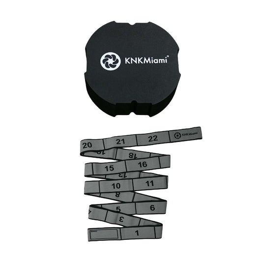 PAY 10 GET 12 - CIRCULAR YOGA BLOCK + PLATINUM BUNDLE (24 Loops Medium Resistance Stretch Band)