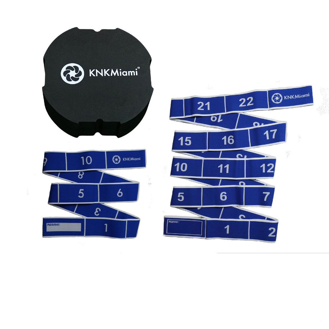 CIRCULAR YOGA BLOCK + 2 ULTRA BUNDLE (12 & 24 Loops Heavy Resistance Stretch Bands)