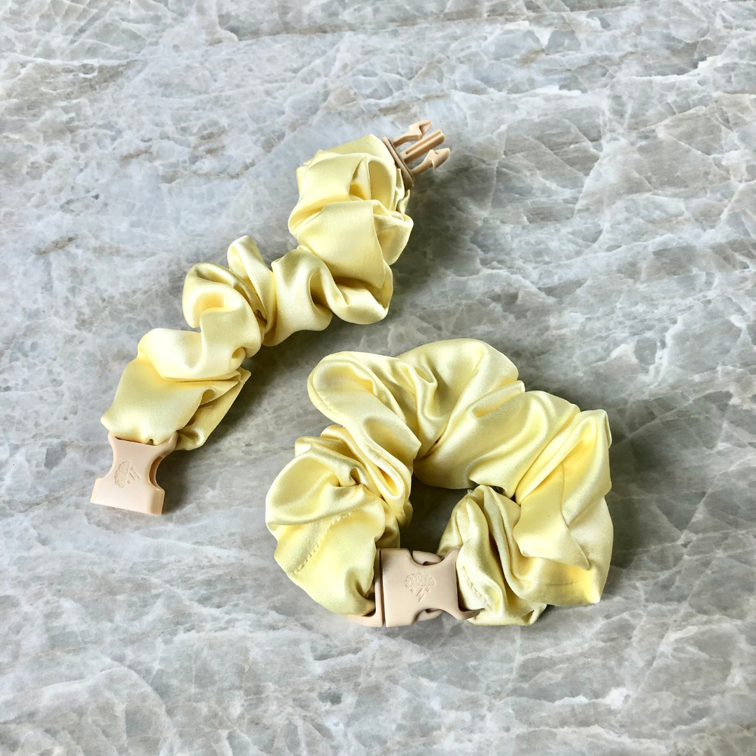 Buckle Scrunchie - Vibrant Solid Colors - No Snagging, No Tangles