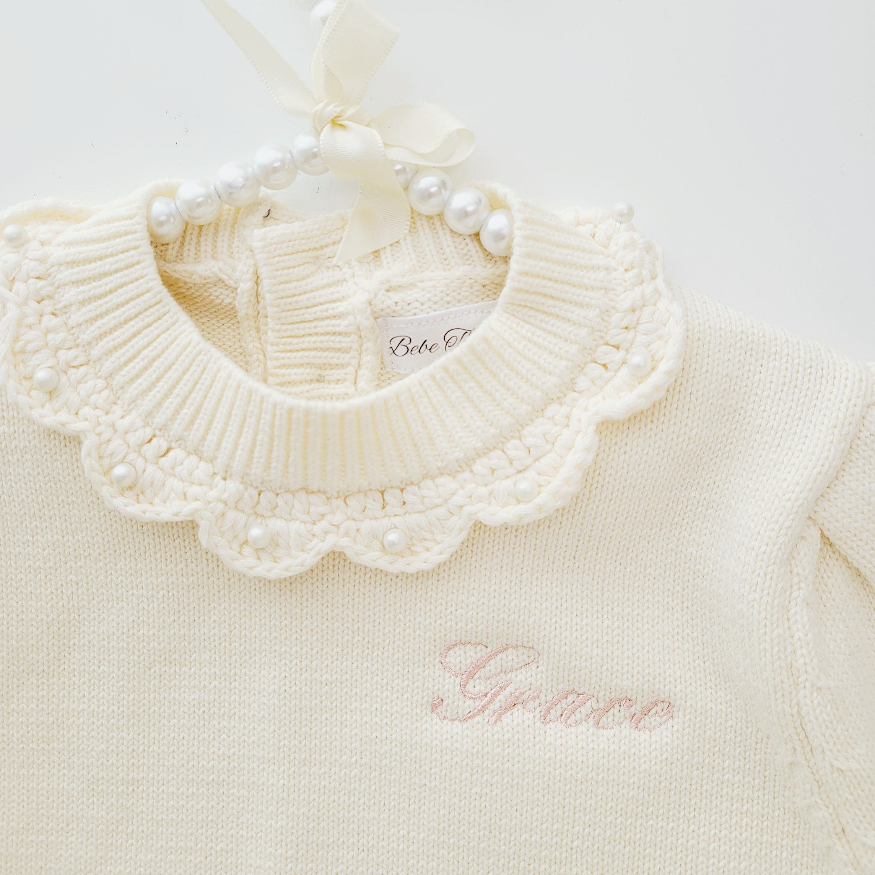 Personalized Ivory Sweater