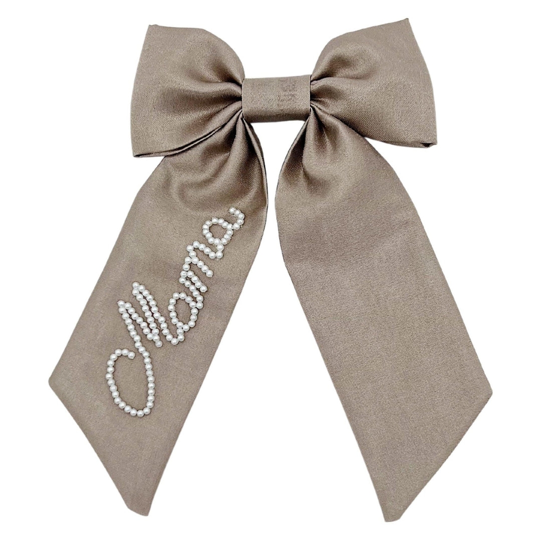 Taupe Pearl Bow