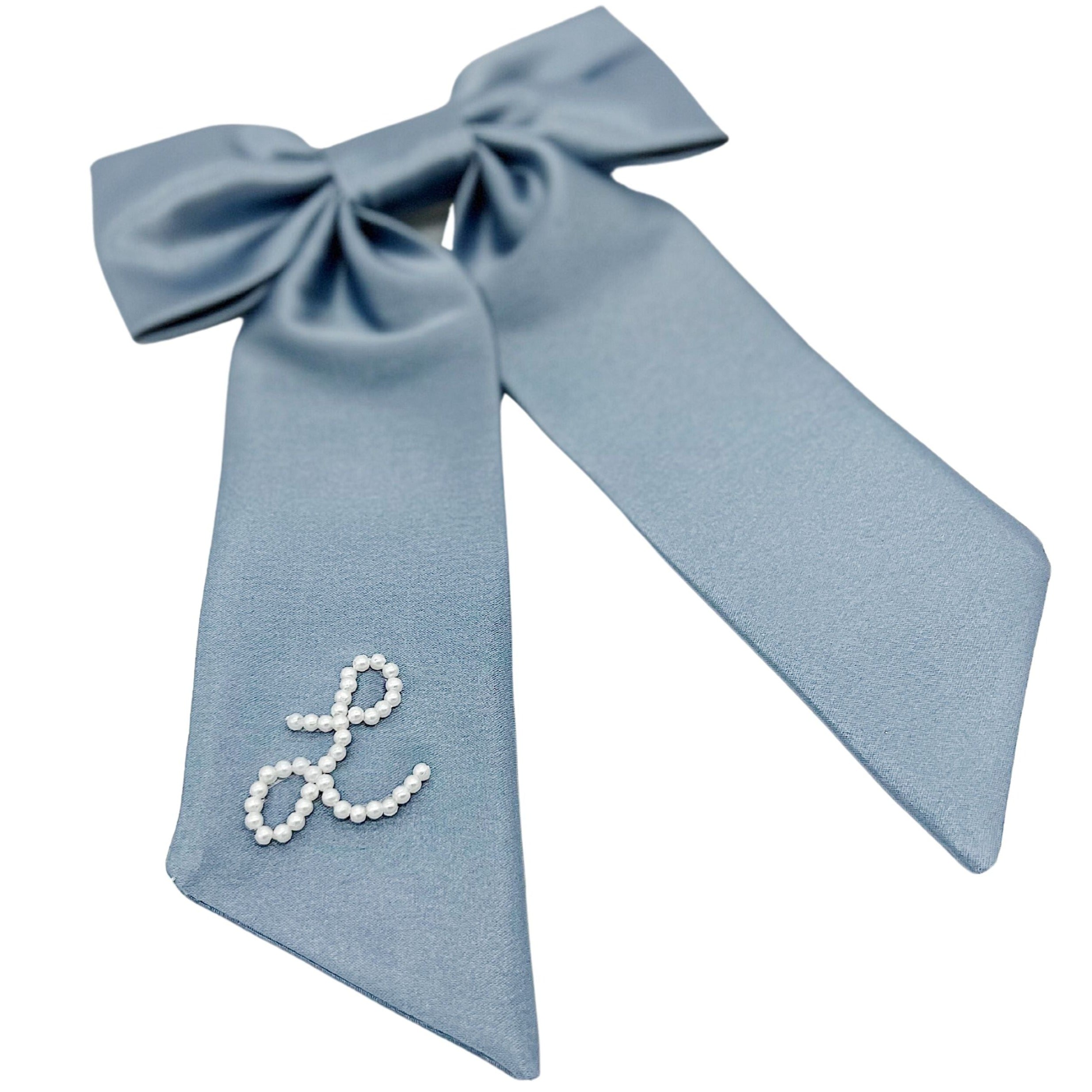 Dark Blue Pearl Bow