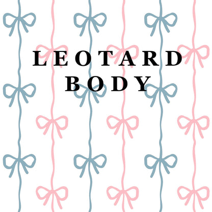 Pink and Blue Bow Shortie Leotard