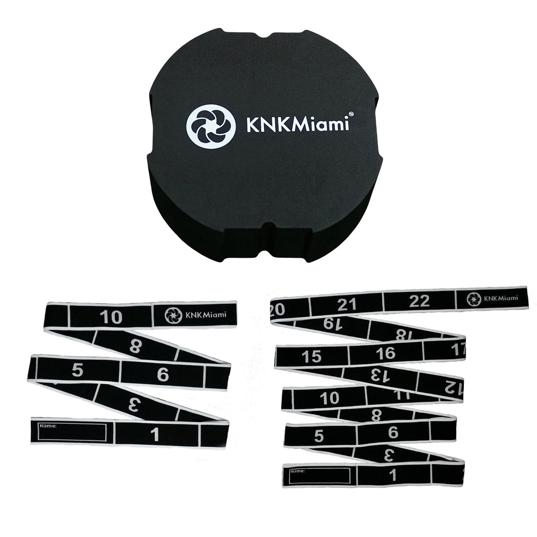 CIRCULAR YOGA BLOCK + 2 PREMIUM BUNDLE (12 & 24 Loops Light Resistance Stretch Bands)