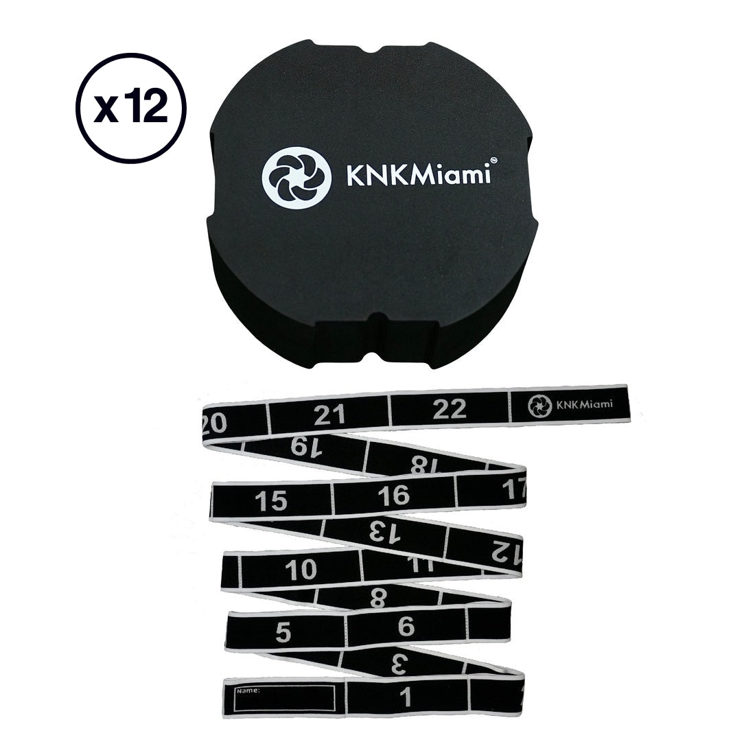 PAY 10 GET 12 - CIRCULAR YOGA BLOCK + PREMIUM BUNDLE (24 Loops Light Resistance Stretch Band)